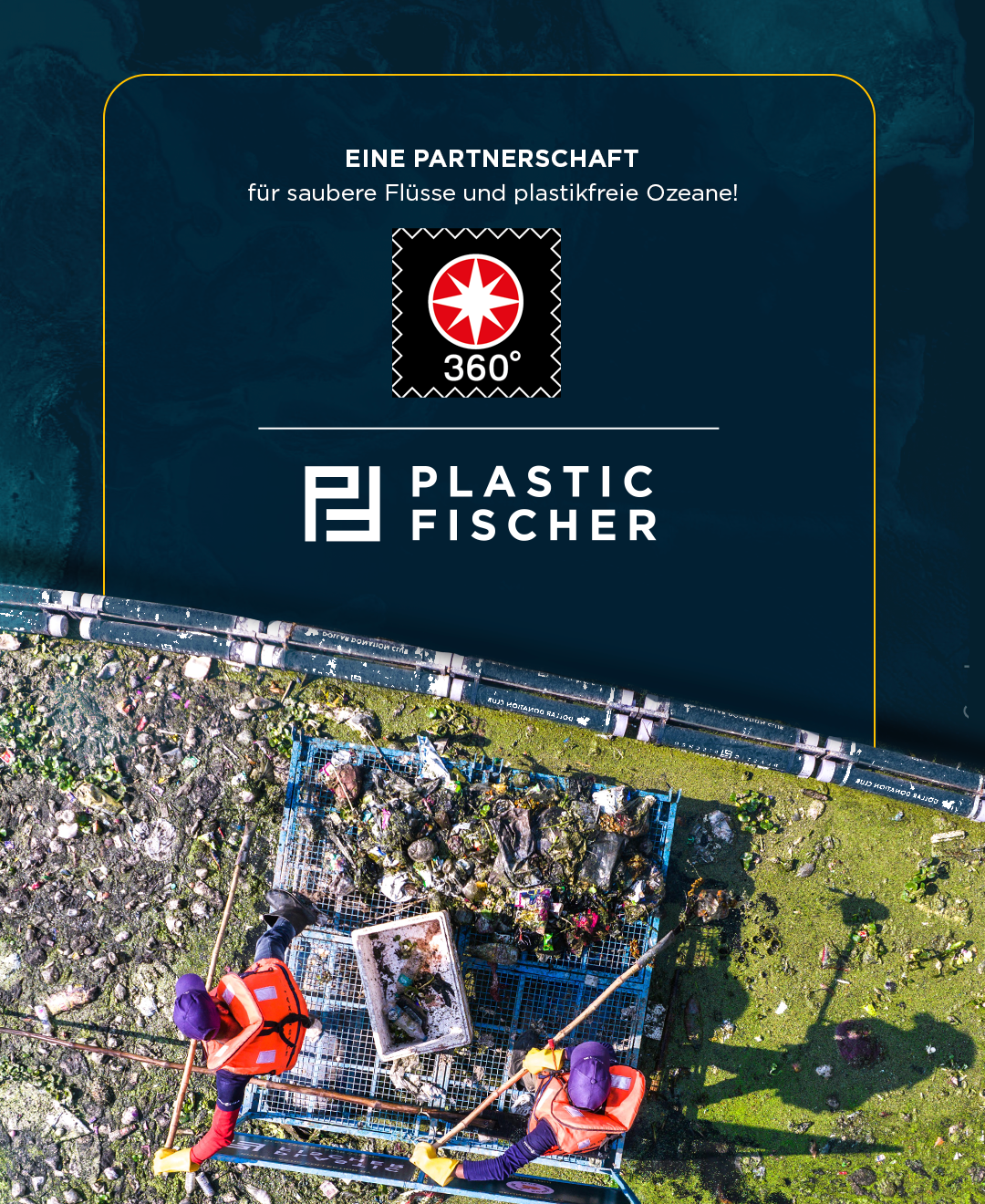 Plastik fischen aus Flüssen 1 Euro = 1 kg Plastik via Plastic Fischer